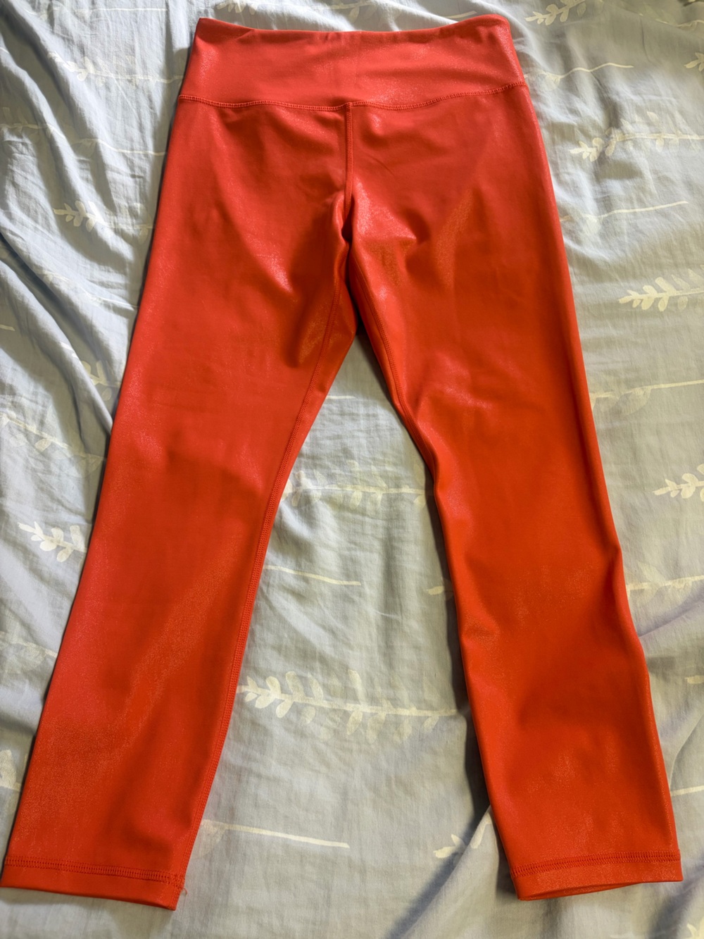 ZYIA LNT METALLIC+ 7/8 LEGGING Size 6-8 Orange